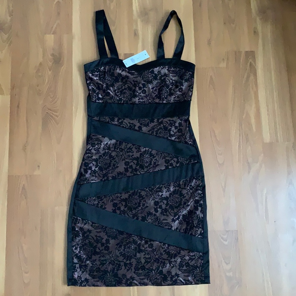 Dynamite dress with blush lace detail, size XS